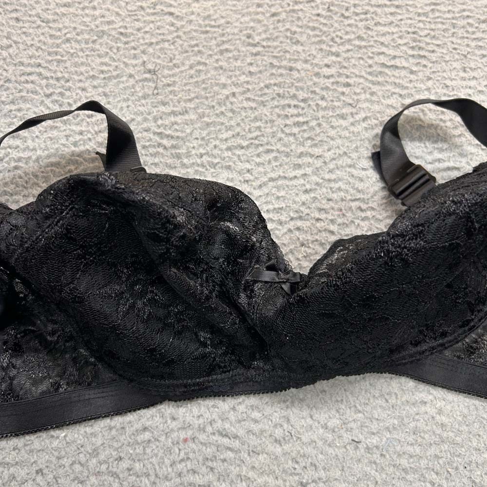 VTG Norvell Bra 36II Full Coverage 574  Soft Cup Cone Floral Lace NWOT NOS